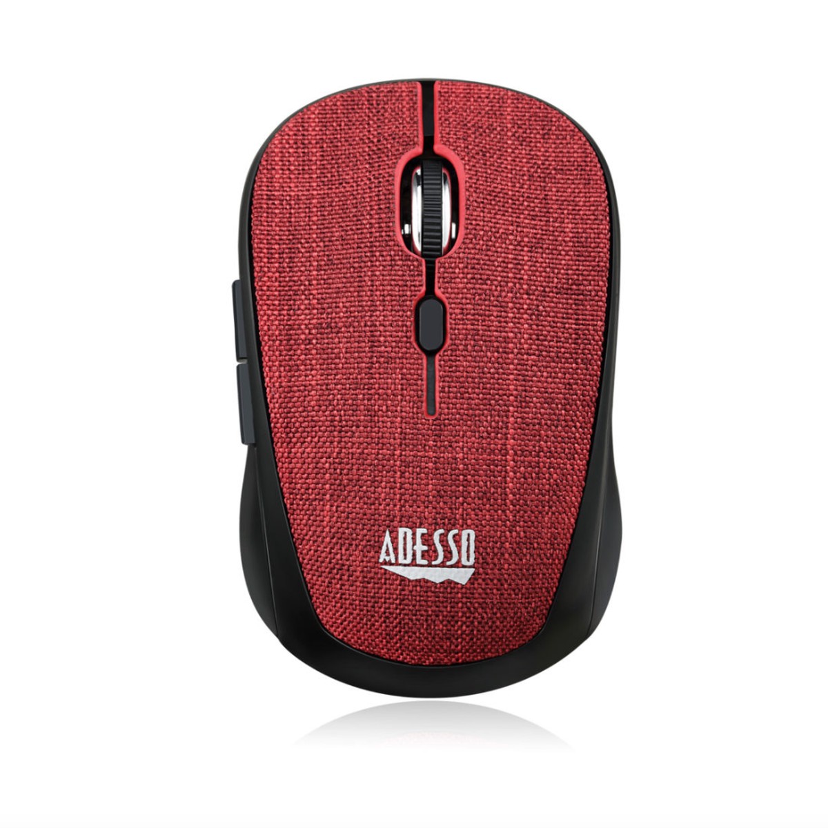 Adesso - iMouse S80R Wireless Fabric Mini Mouse - Black