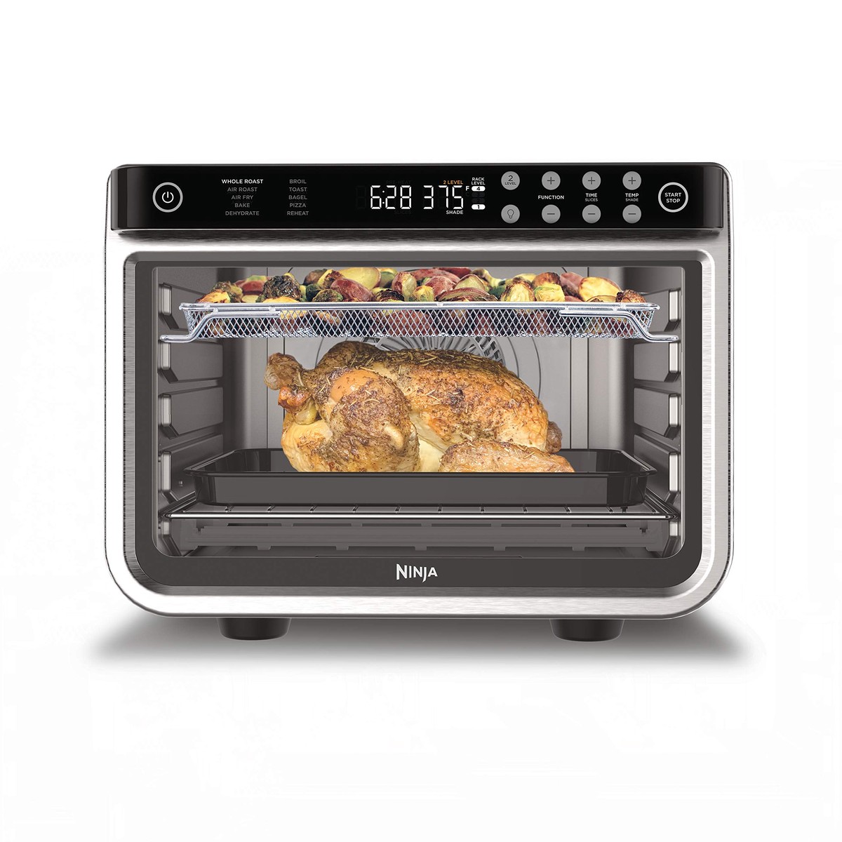 Ninja - Foodi XL Pro DT201C Air Fry Oven - Stainless Steel