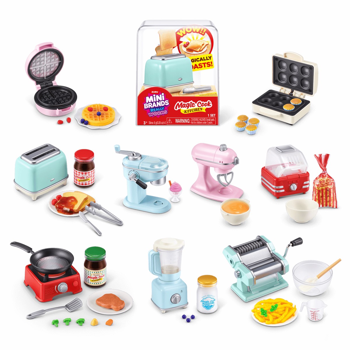 ZURU - Mini Brands Really Works - Magic Cook Kitchen Series 1 Capsule (Single Random Pick)