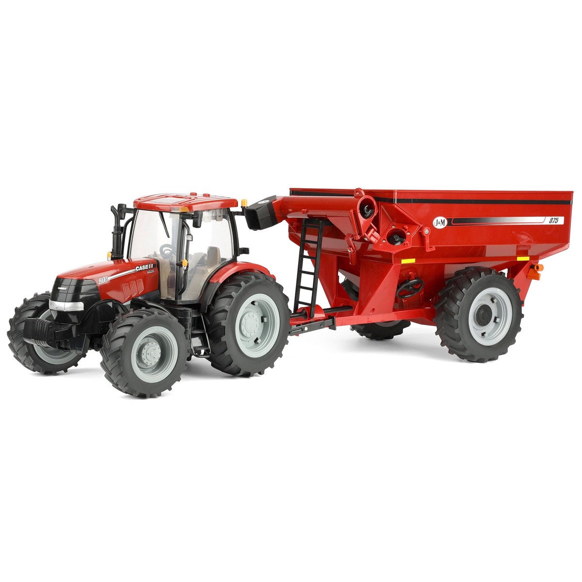 (B&D) 1/16 Case IH Puma 215 Tractor with J&M 875 Grain Cart, ERTL Big Farm - Damaged Box