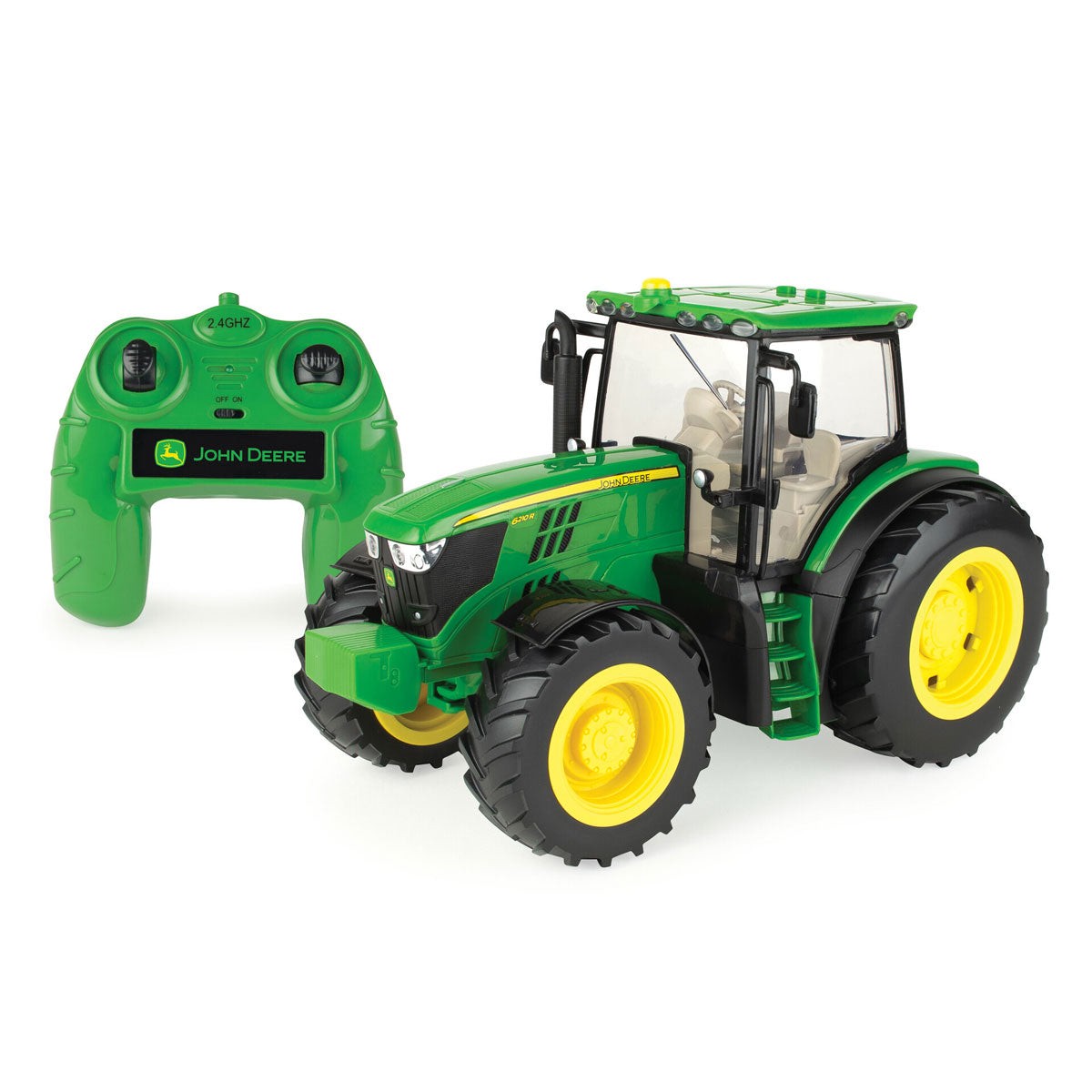 (B&D) 1/16 Big Farm John Deere 6210R Remote Control Tractor - Damaged Item