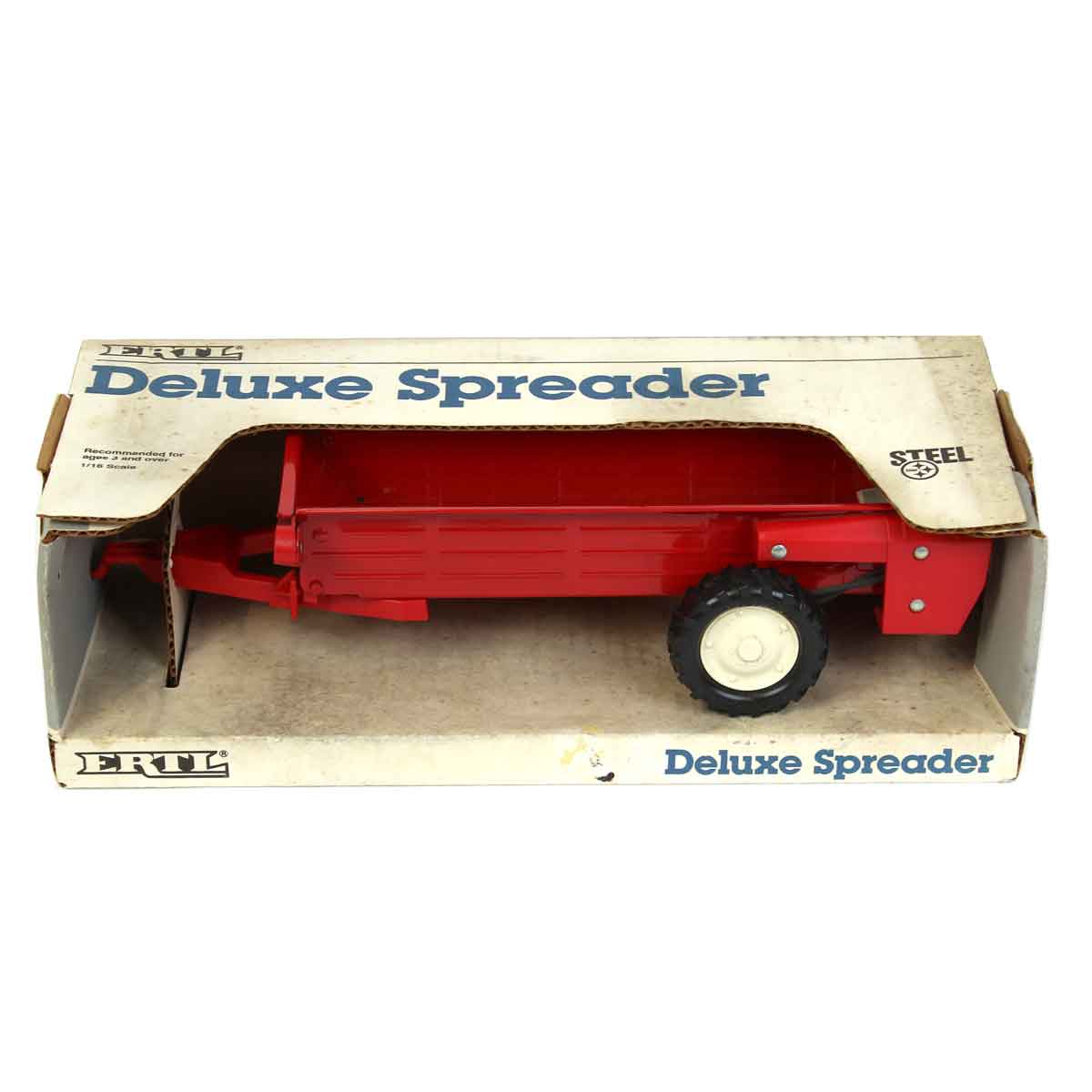 (B&D) 1/16 Deluxe Spreader with Single Axle, Red - Damaged Item
