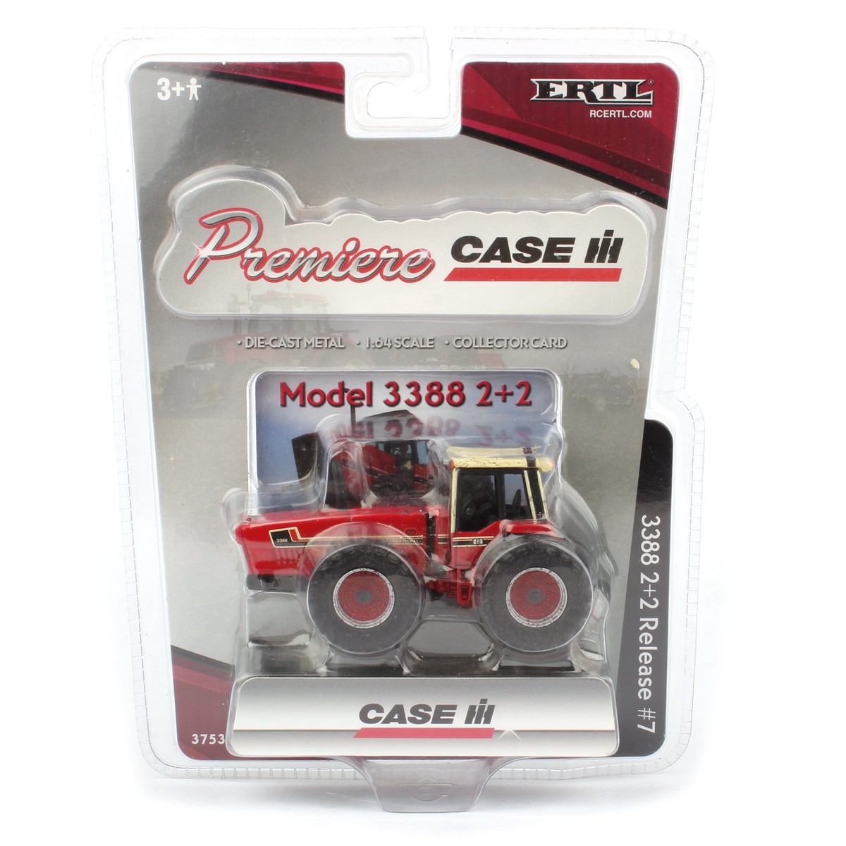 "Muddy" Edition ~ 1/64 International Harvester 3388 2+2 4WD Tractor with White Cab, ERTL Premiere #7