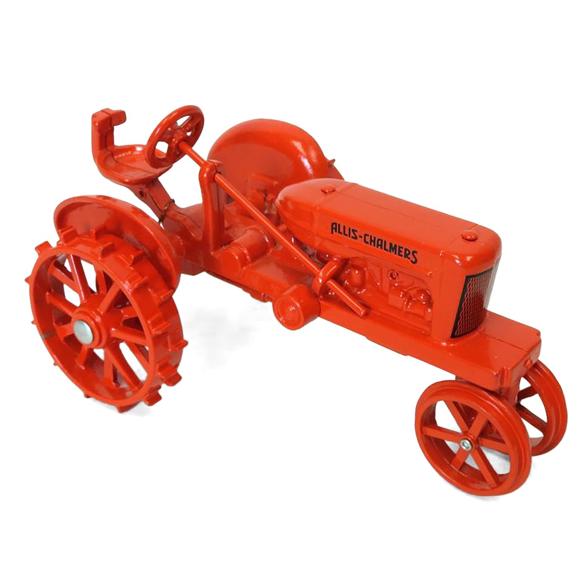 (B&D) 1/16 Allis Chalmers RC Tractor with Narrow Front on Steel Wheels, 1984 Collector Edition - Damaged Item